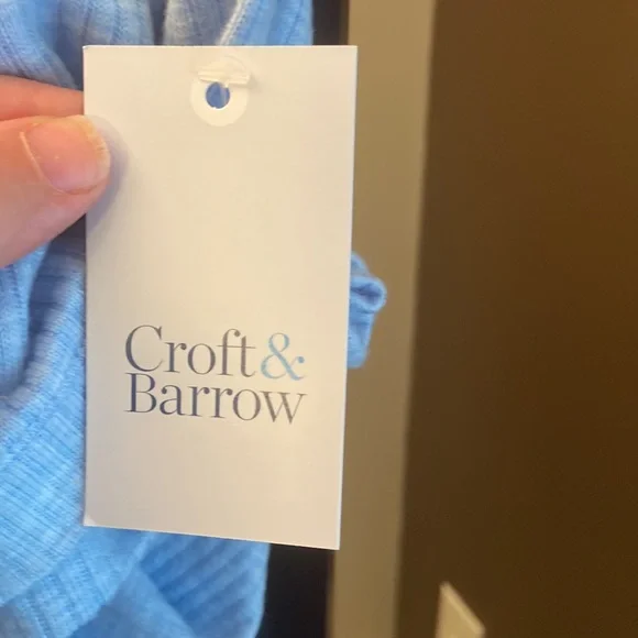 NWT Croft & Barrow intimates blue pajama top 2X - Picture 5 of 5